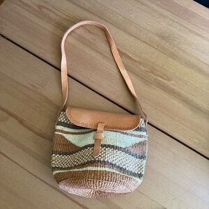 Jenna Bee Small Geometric Sisal Basket Bag